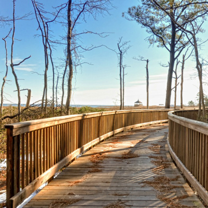 Bayfront at Rehoboth walkway to private beach